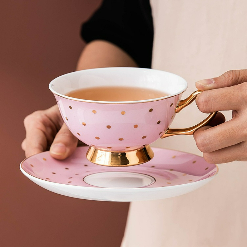 Coffee Tea Games - Canecas de Café Cerâmicas Rosa com