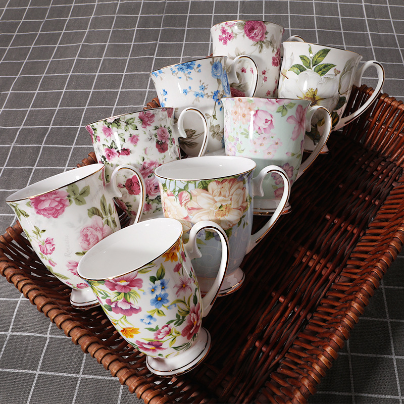 Coffee Tea English - Criativo osso china caneca de água