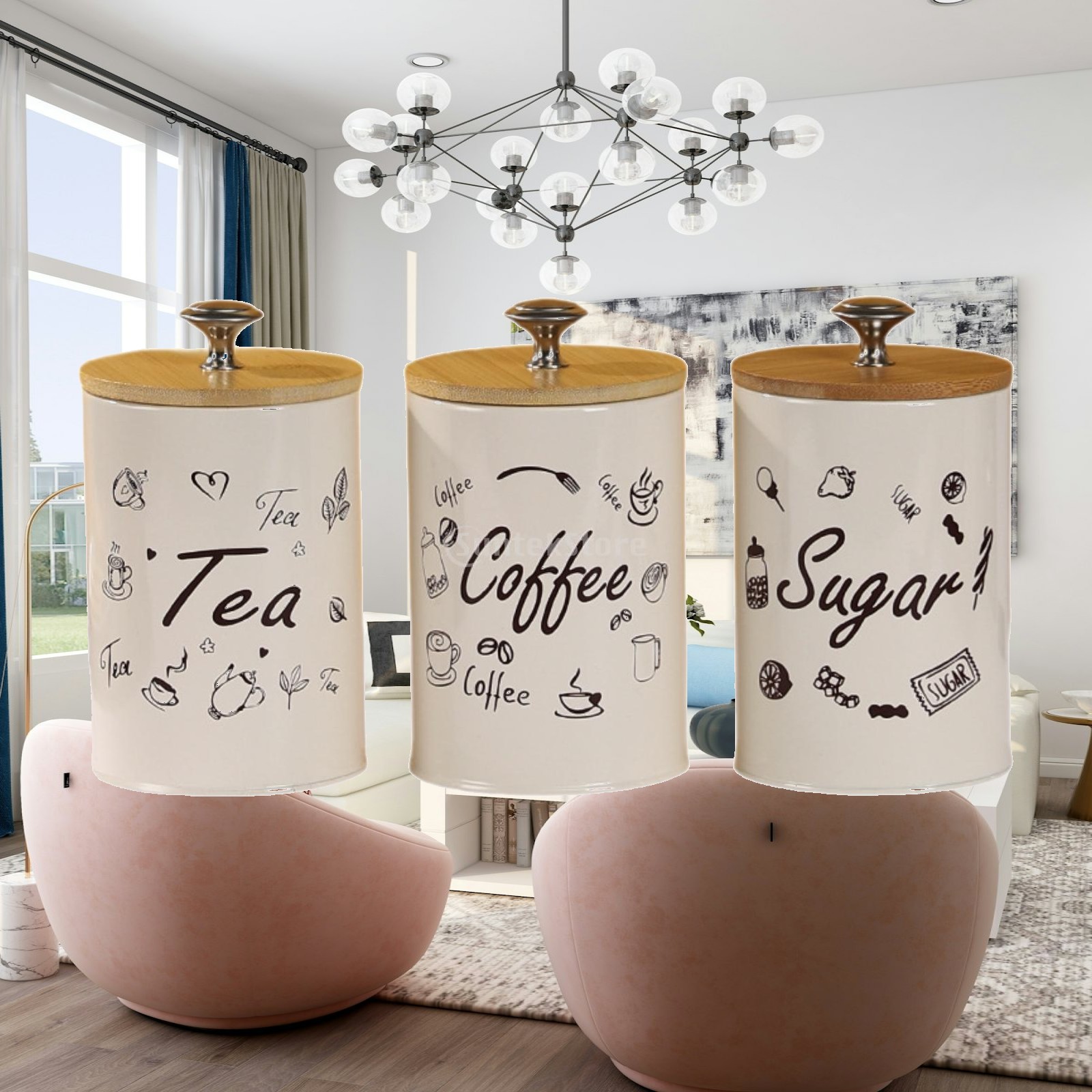 Coffee Tea Uses - Conjunto de Latas para Café, Chá