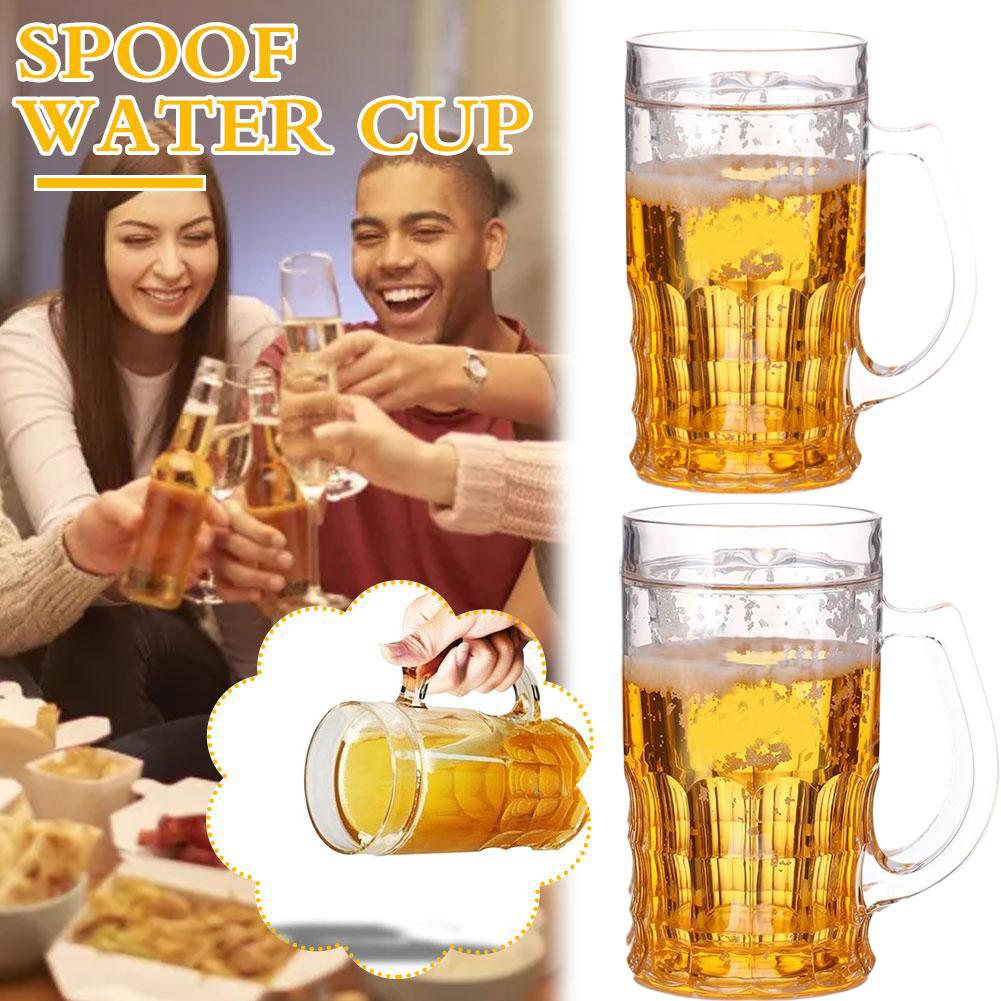 Double Wall Mug - Caneca de cerveja de gelo falsa