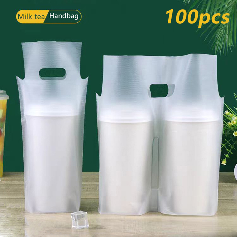 Coffee Tea Bags - 100 Sacos Plásticos Transparentes Foscos Descartáveis