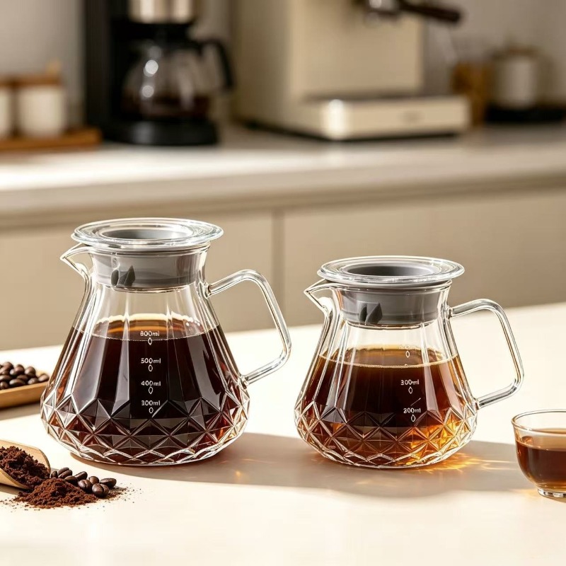Coffee Tea Decanter - Cafeteira Pour Over, Jarra de Vidro