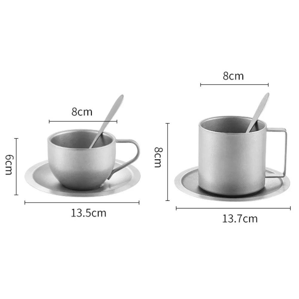 Double Wall Mug - Copo de Café de Titânio com