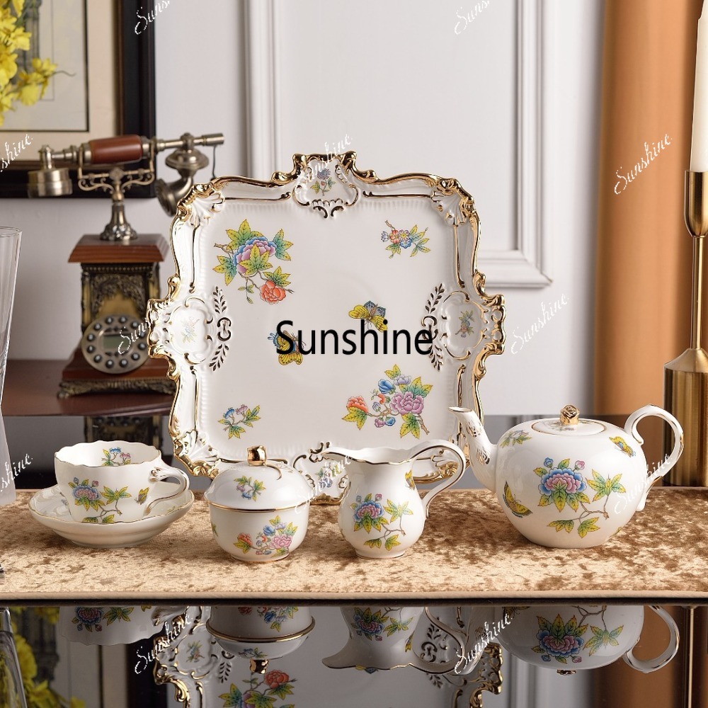 Coffee Tea Gardens - Conjunto de Chá da Tarde Floral