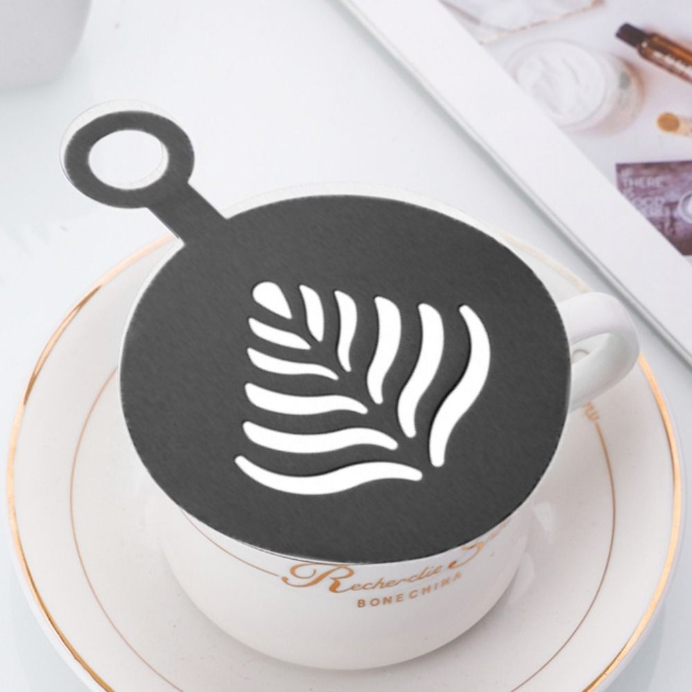 Coffee Stencil Art - Conjunto de 4 Moldes de Café