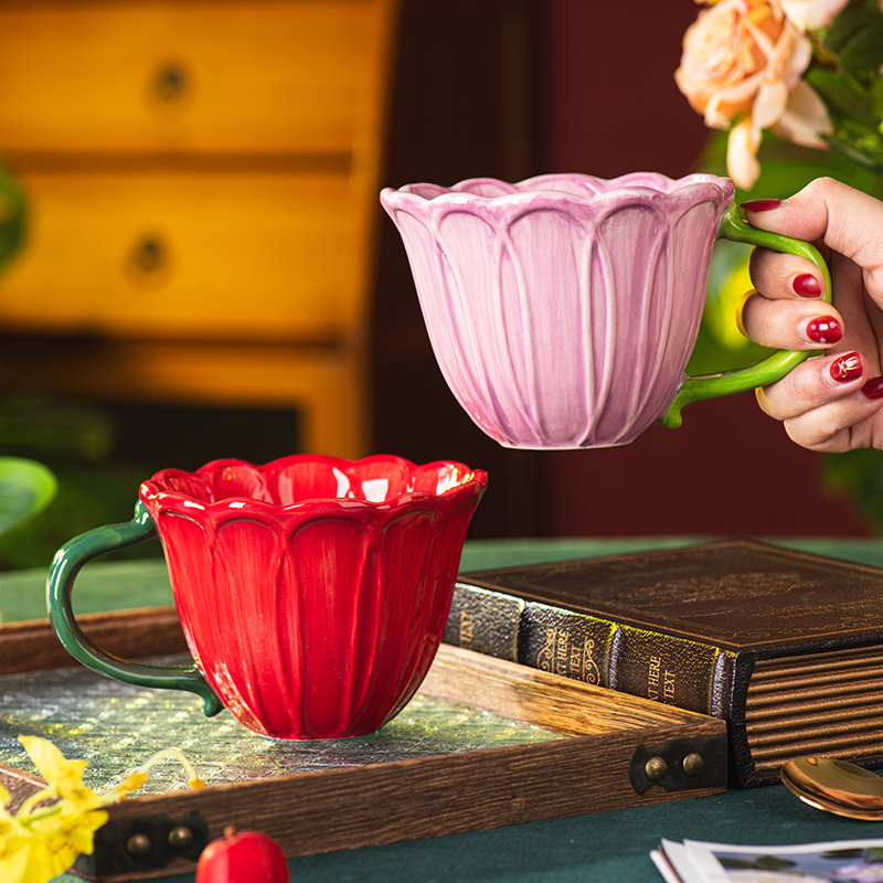 Coffee Tea English - Copo de café de cerâmica criativo