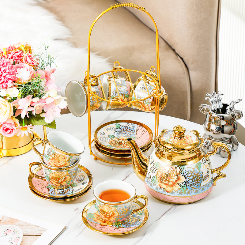 Coffee Tea English - Conjunto de chá europeu doméstico, 14
