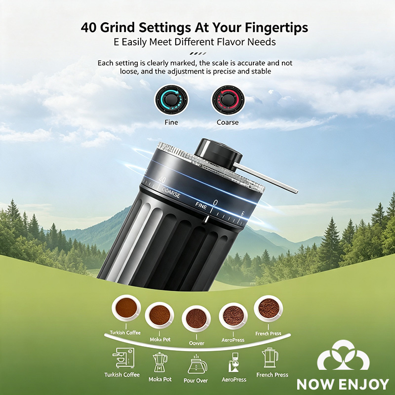 Agora, experimente o moedor de - Burr Hand Grinder avaliação e preço