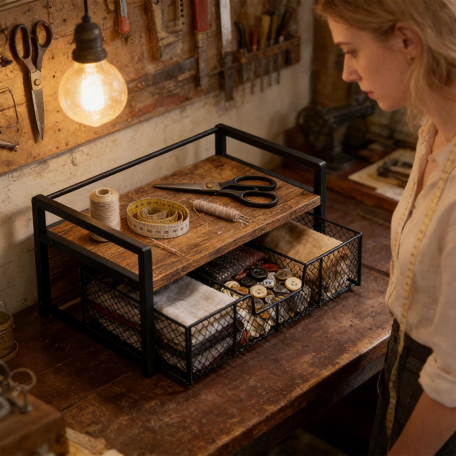Organizador de Mesa com Gaveta - Coffee Tea Break avaliação e preço