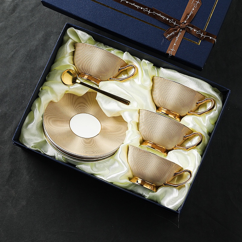 Conjunto de Xícaras e Pires de - Coffee Tea English avaliação e preço