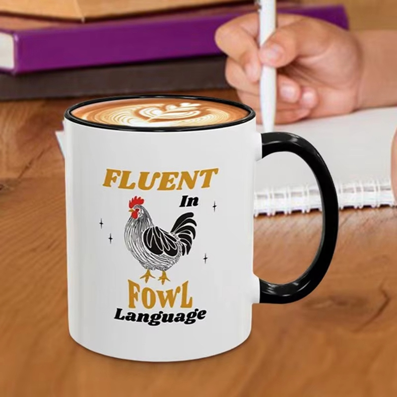 Caneca de Cerâmica com Estampa - Coffee Tea And Cocoa avaliação e preço