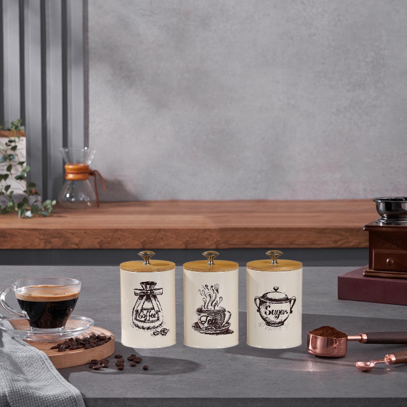Conjunto de Latas para Café, C - Coffee Tea Uses avaliação e preço