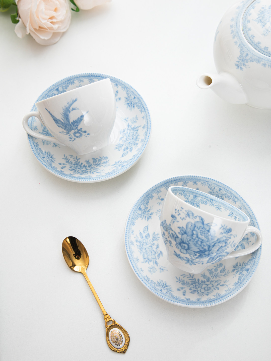 Conjunto de xícaras e pires de - Coffee Tea English avaliação e preço