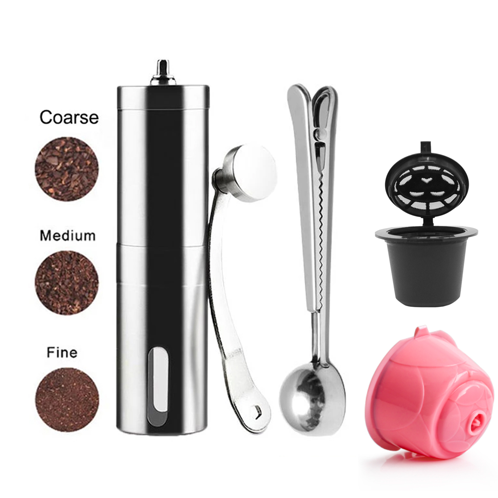 Moedor de Café Mini em Aço Ino - Burr Hand Grinder avaliação e preço