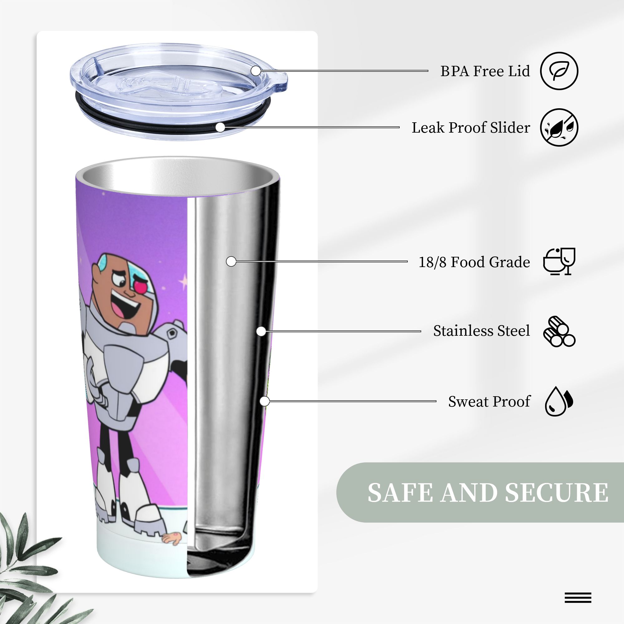 Copo Térmico Anime para Adoles - Double Wall Mug avaliação e preço