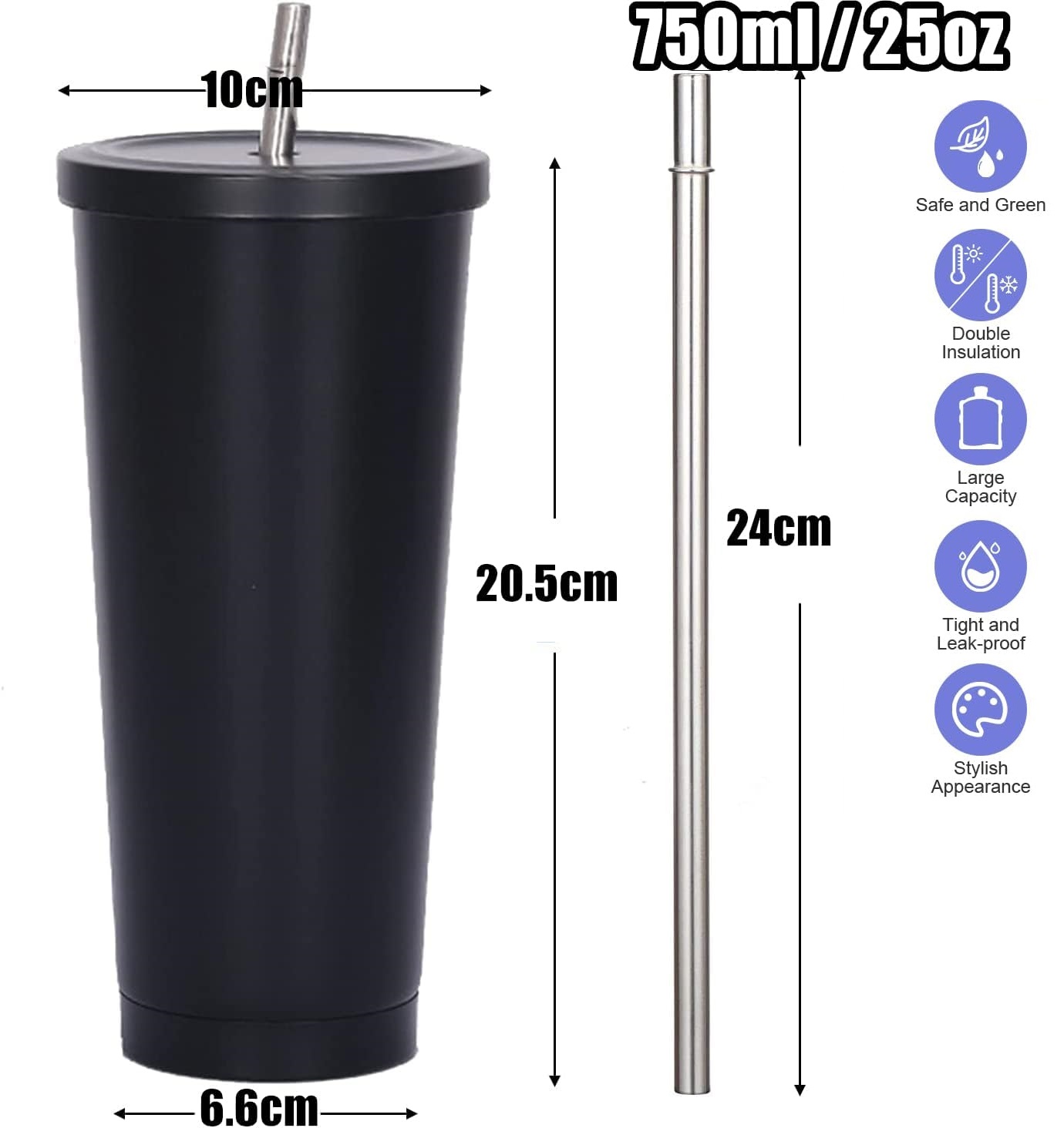 Copo Térmico de 750ml com Dupl - Double Wall Mug avaliação e preço