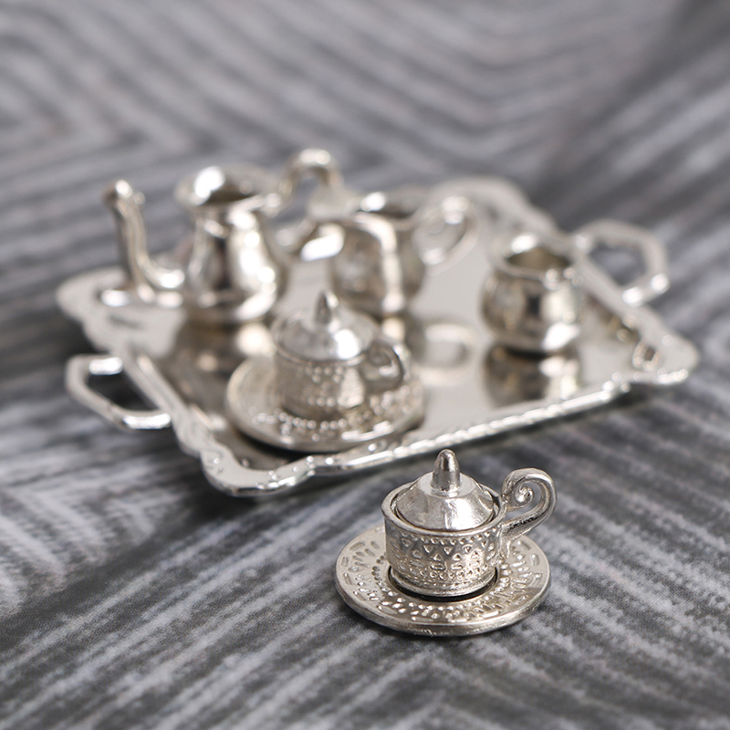 10 pçs/set 1/12 casa de boneca - Coffee Tea Games avaliação e preço