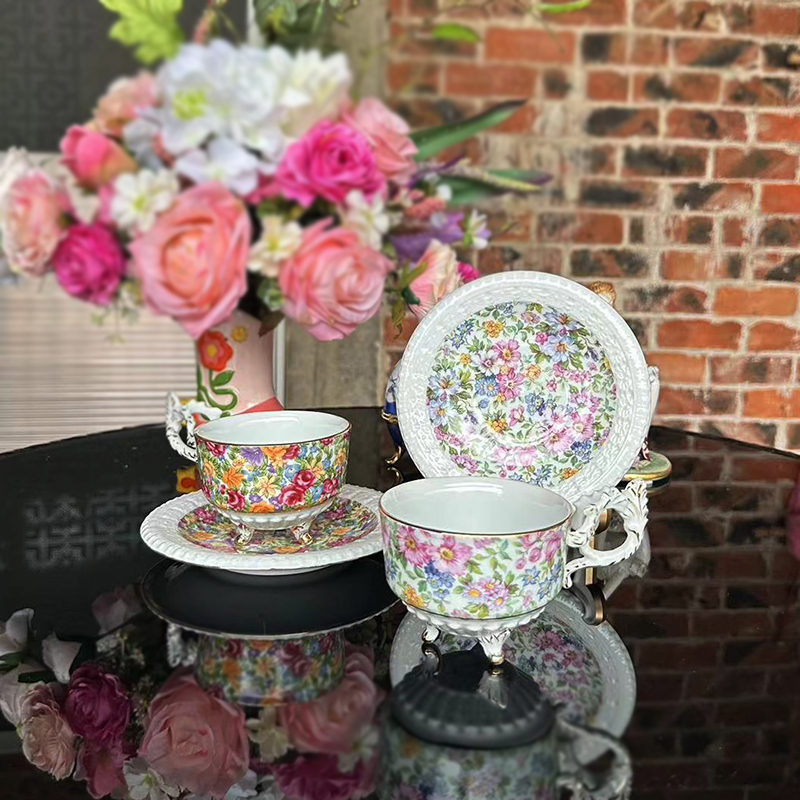 Xícaras de café, pratos, xícar - Coffee Tea English avaliação e preço