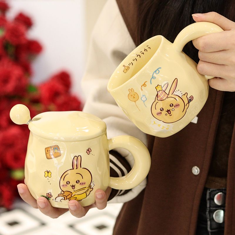 Caneca de Cerâmica Chiikawa Us - Coffee Tea Meaning avaliação e preço