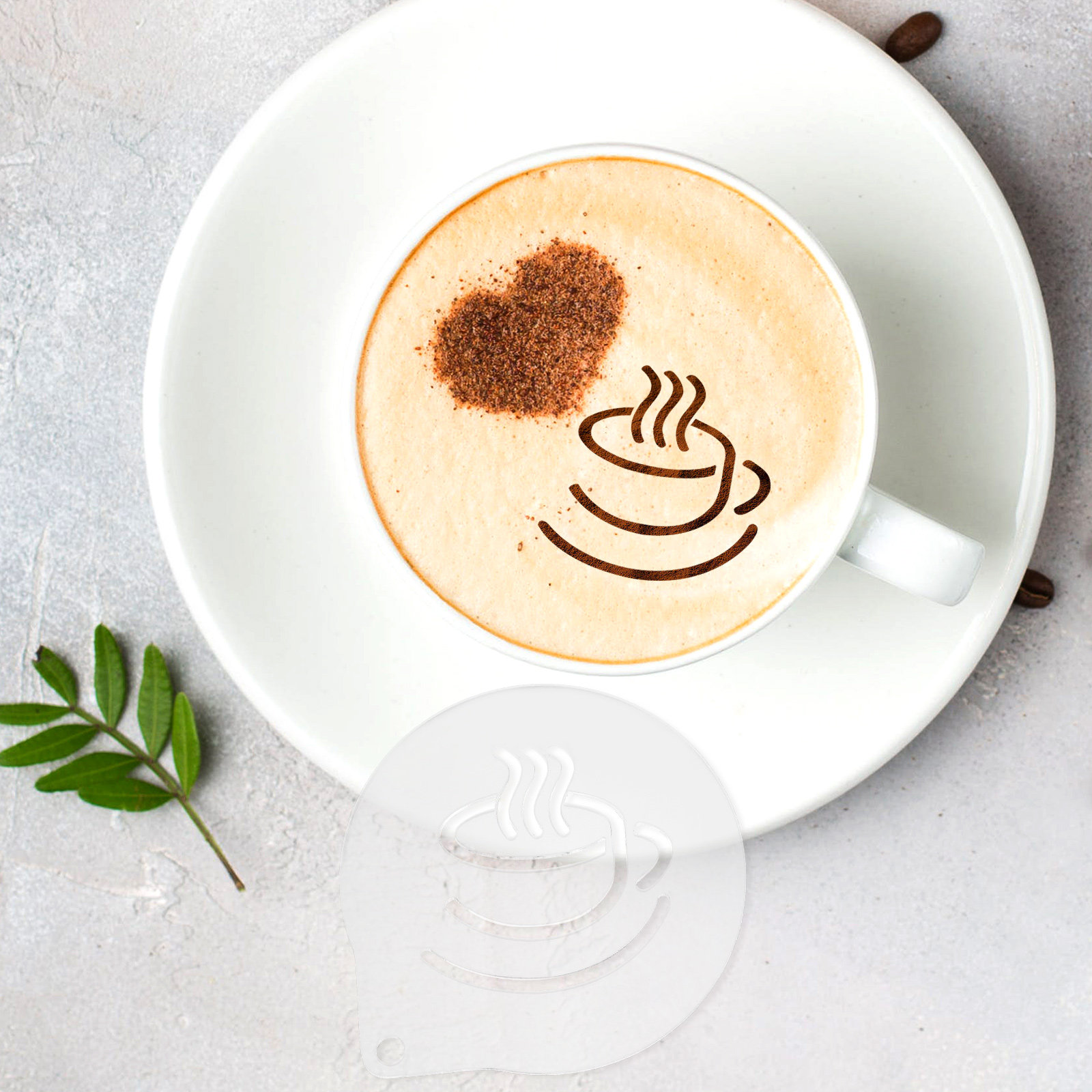 Estêncil de Acrílico Leve para - Coffee Stencil Art avaliação e preço