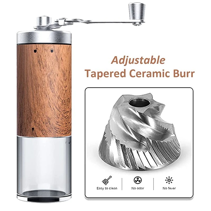 Moedor de Café Manual Portátil - Burr Hand Grinder avaliação e preço