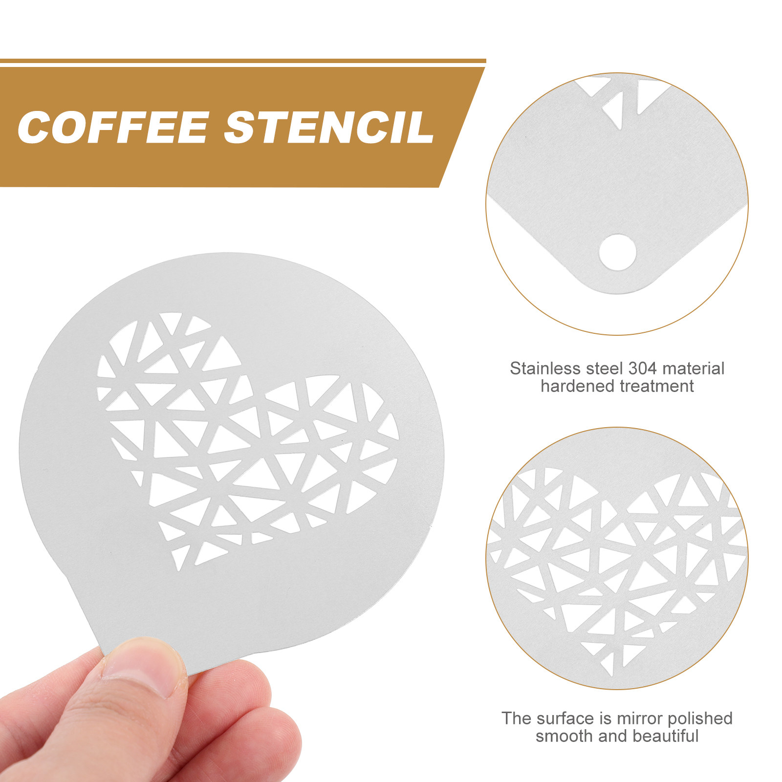 Conjunto de 3 Stencils de Café - Coffee Stencil Art avaliação e preço