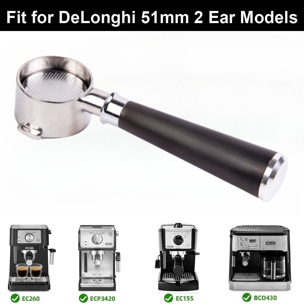 Portaffiter sem fundo de 51mm, - Delonghi Espresso Ecp3420 avaliação e preço