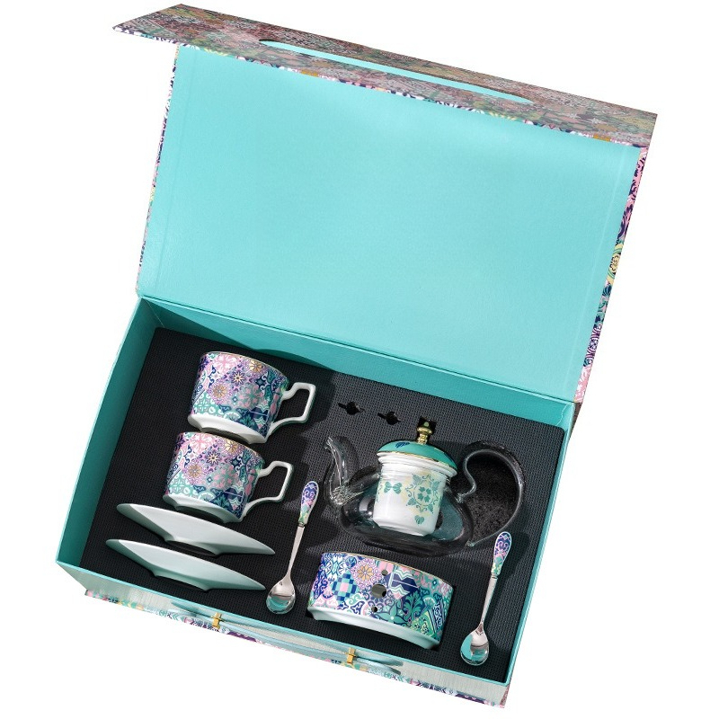 Conjunto de café e xícara com  - Coffee Tea Gardens avaliação e preço