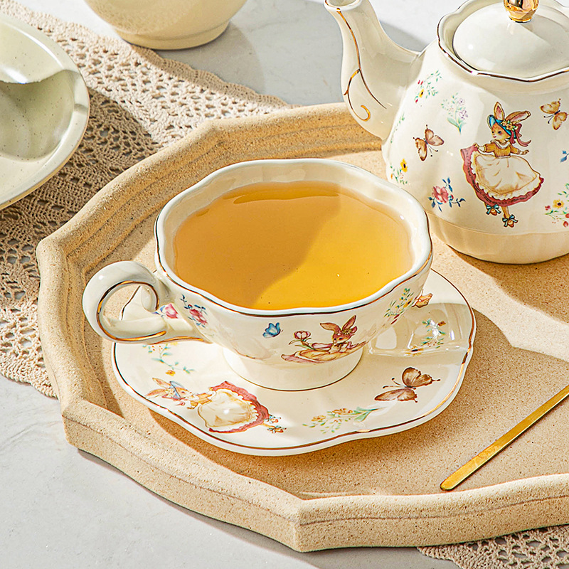 Xícara e prato de café retrô i - Coffee Tea English avaliação e preço