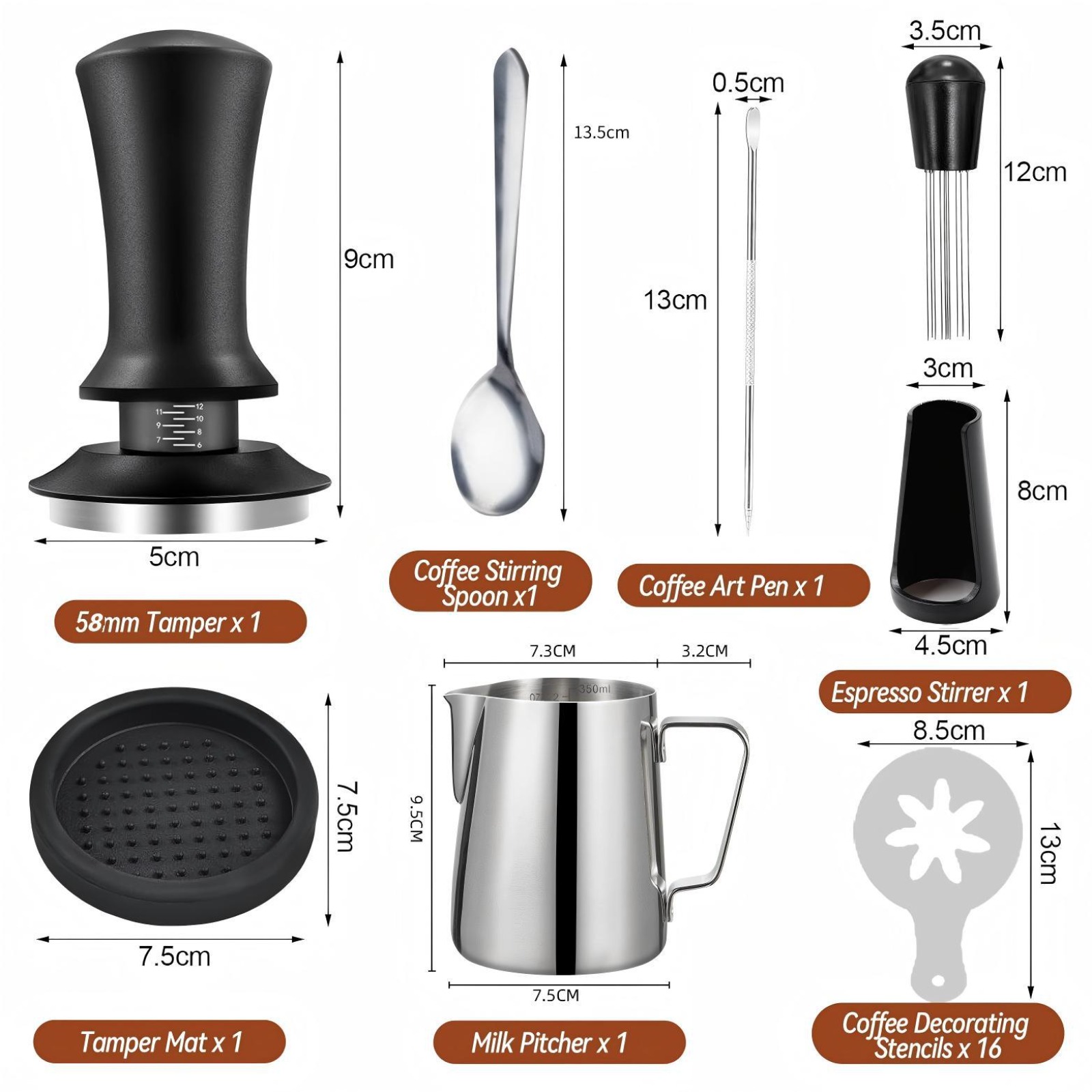 Kit de Acessórios para Café Ex - Coffee Stencil Art avaliação e preço