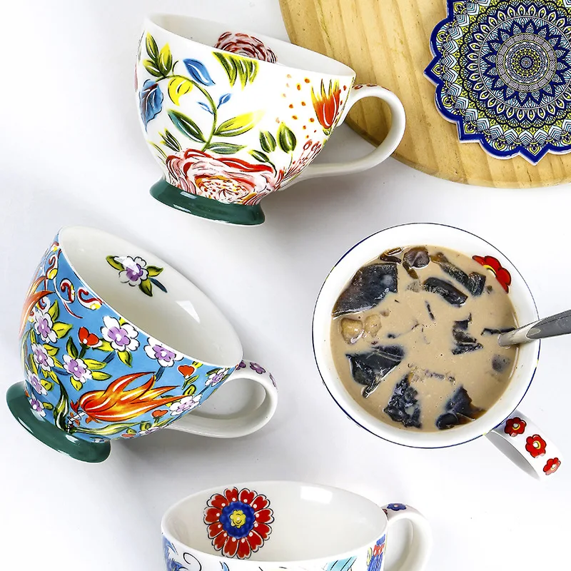Caneca de café de cerâmica com - Coffee Tea And Cocoa avaliação e preço