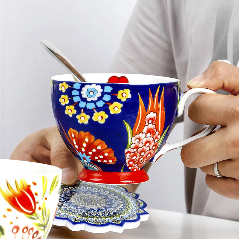 Caneca de café de cerâmica com - Coffee Tea And Cocoa avaliação e preço