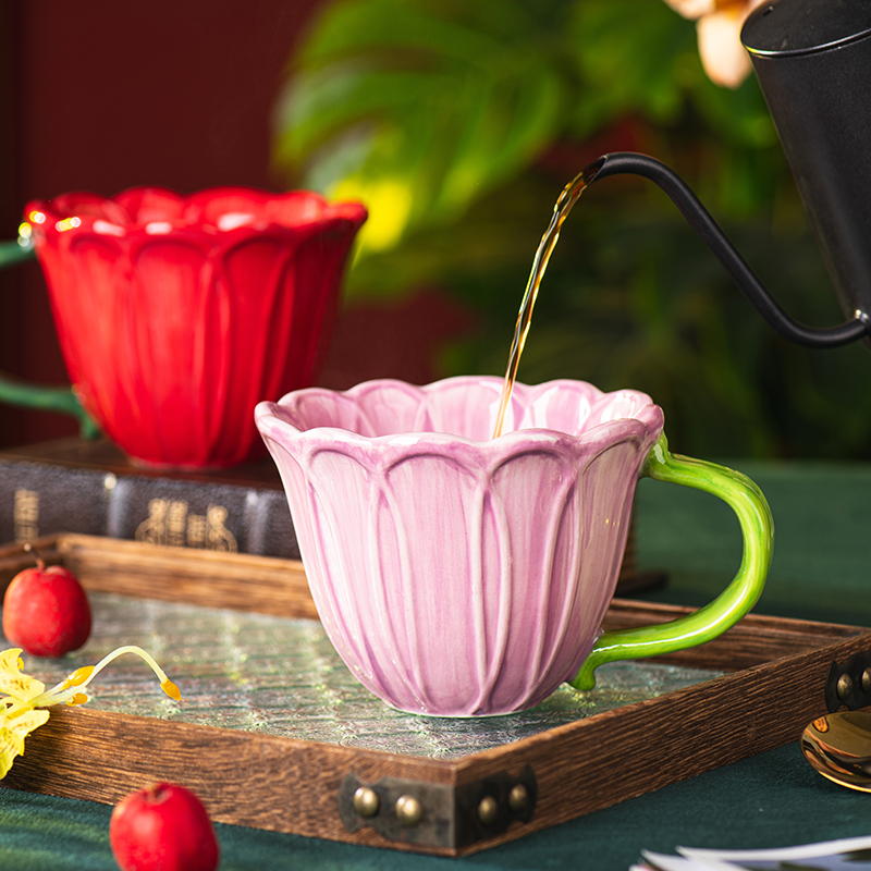 Copo de café de cerâmica criat - Coffee Tea English avaliação e preço