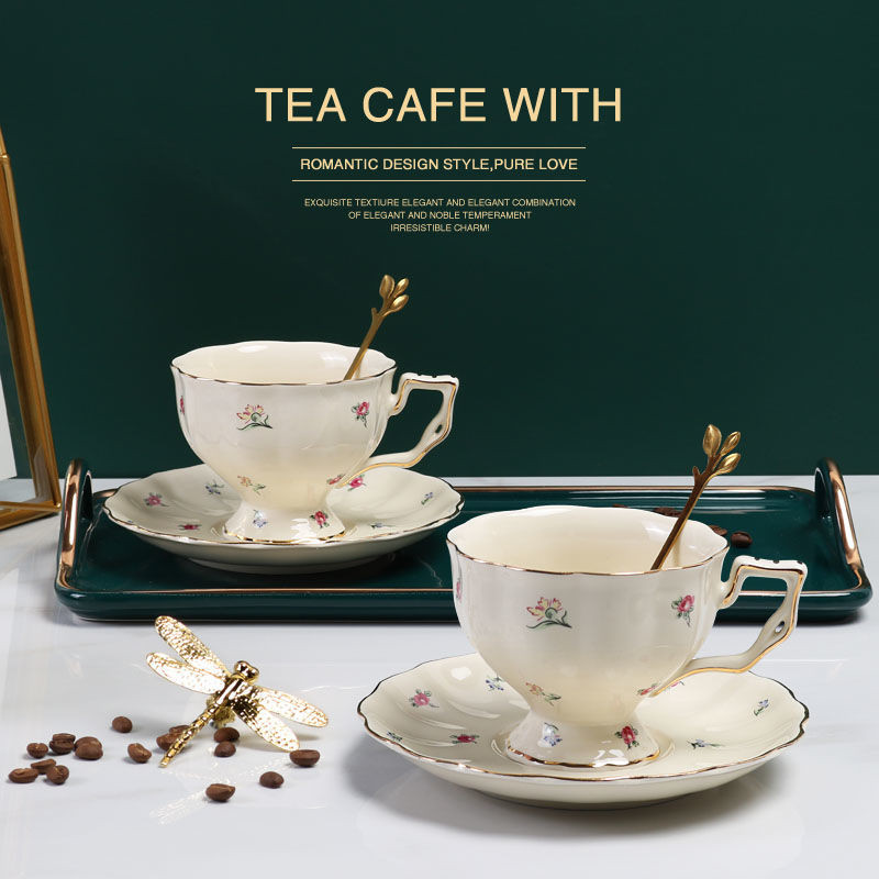 Conjunto de Caneca e Prato de  - Coffee Tea English avaliação e preço