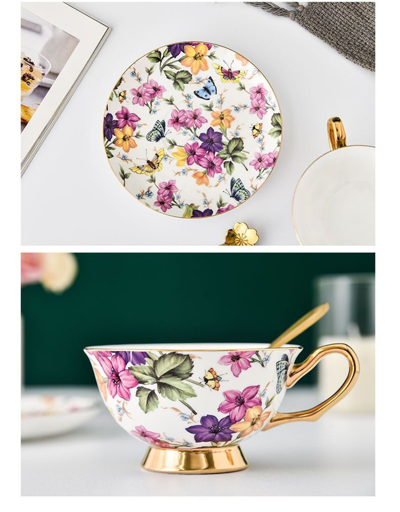 Conjunto de Xícara de Café e P - Coffee Tea English avaliação e preço