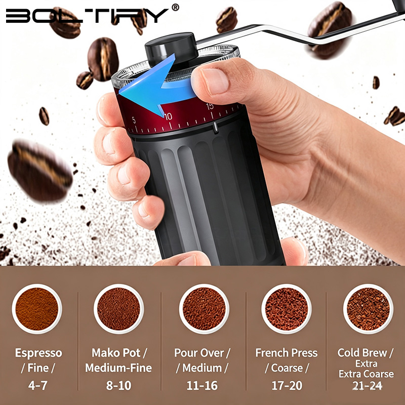 Moedor de Café Manual Ajustáve - Burr Hand Grinder avaliação e preço