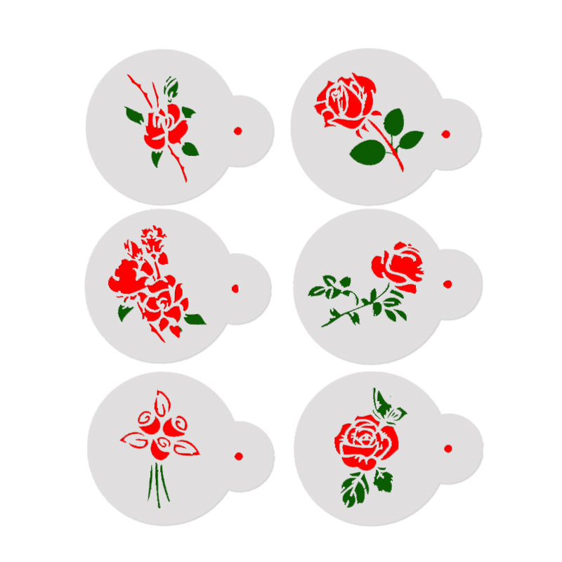 Aomily 6 pçs/set Vários Festiv - Coffee Stencil Art avaliação e preço