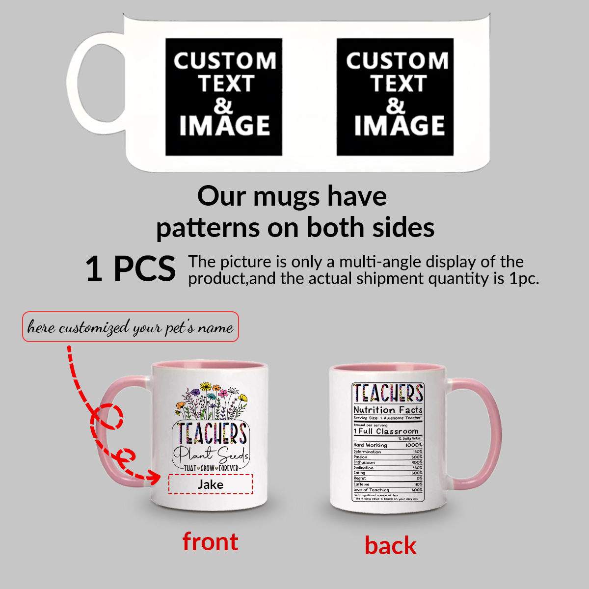 1pc Personalizar Nome Copos de - Coffee Tea Gift avaliação e preço