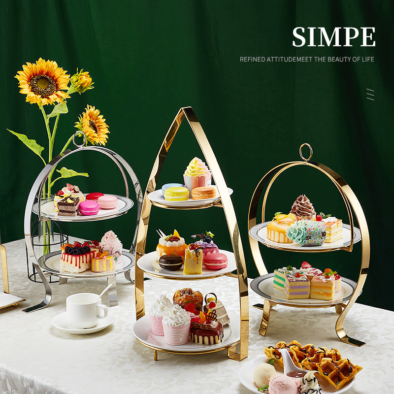 Suporte de três camadas para l - Coffee Tea Break avaliação e preço