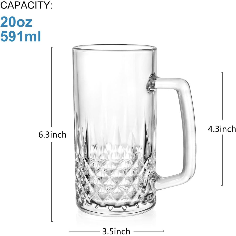 Conjunto de 4 Canecas de Vidro - Coffee Tea Gift avaliação e preço